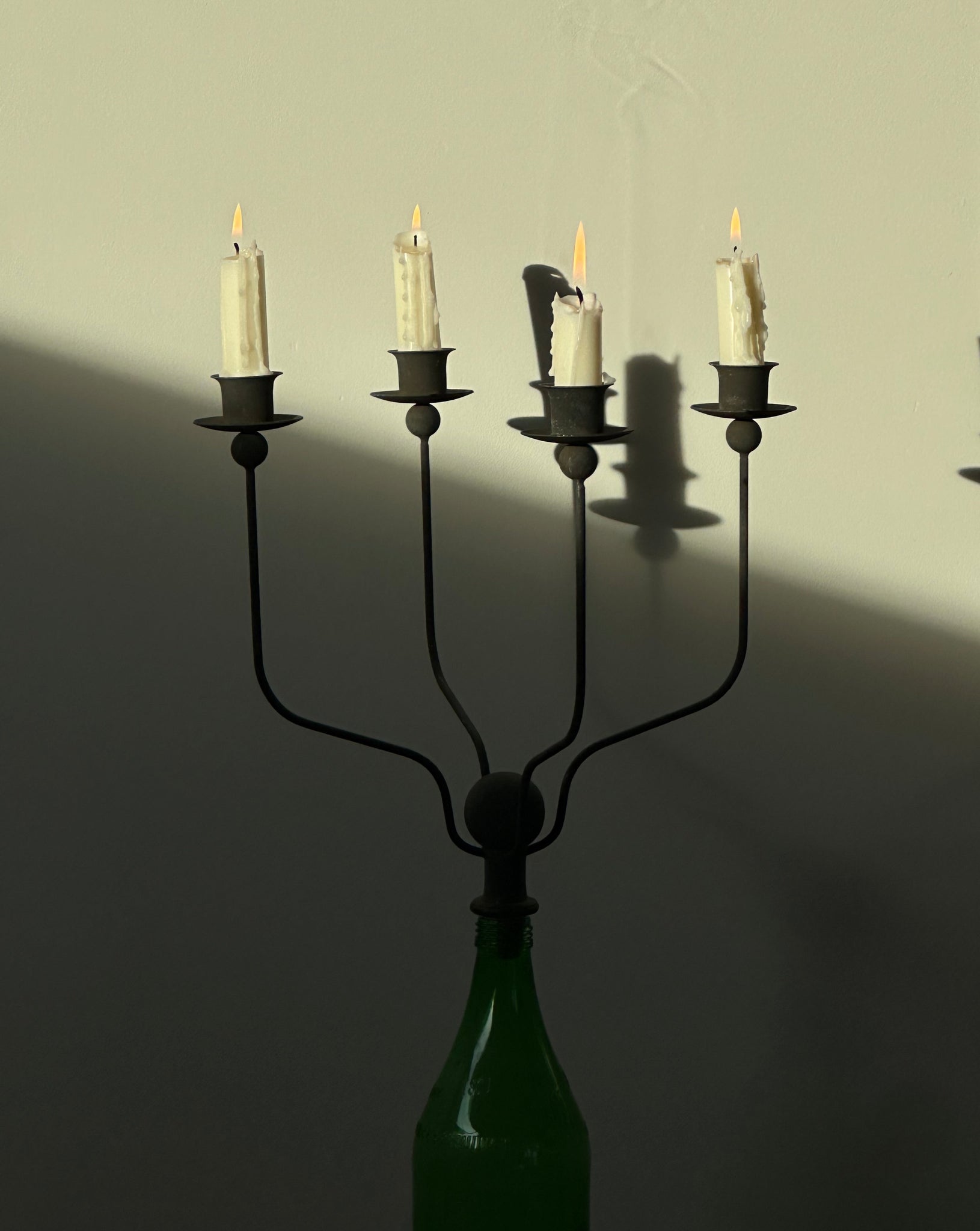 Wine cork candelabra