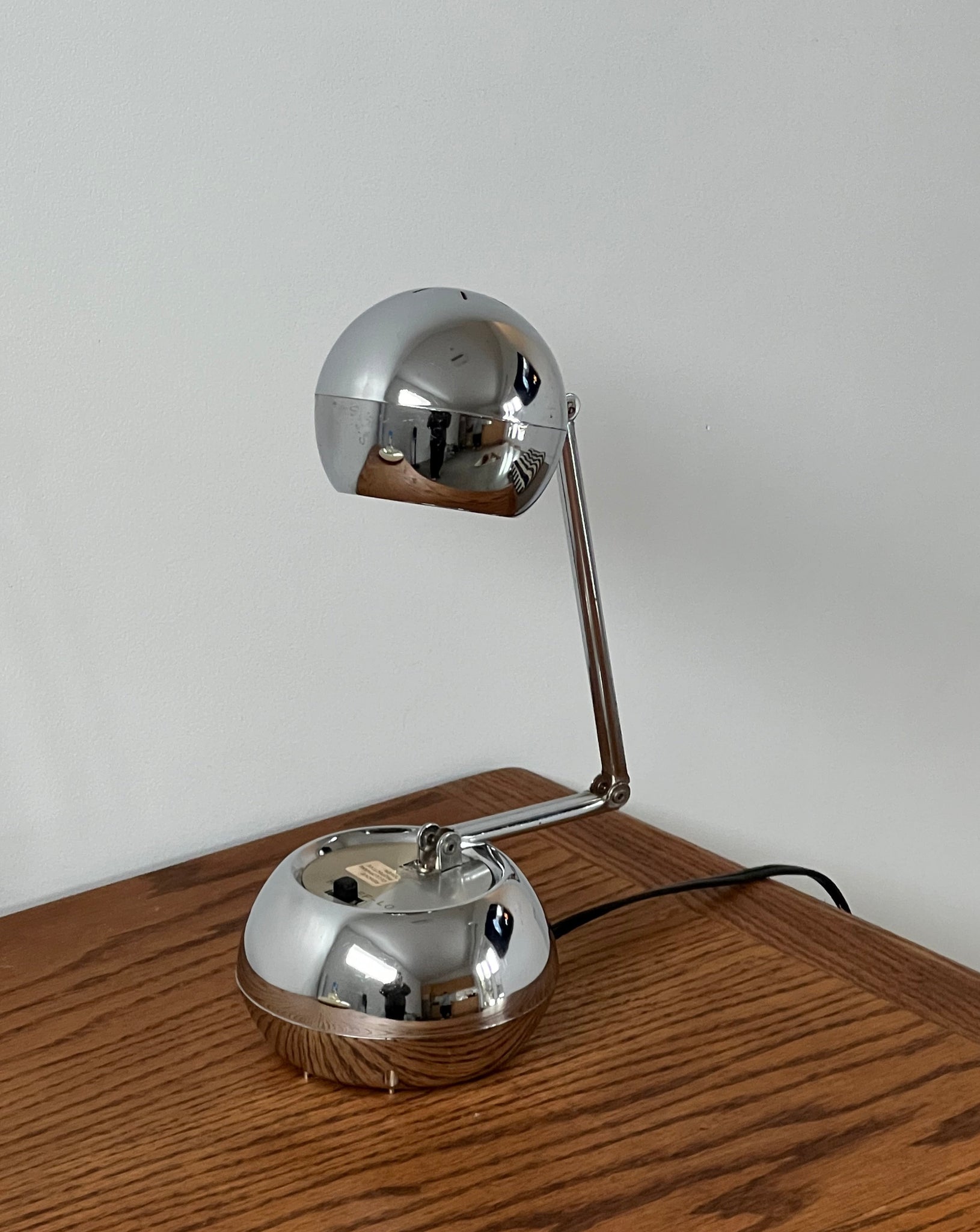 Chrome folding lamp
