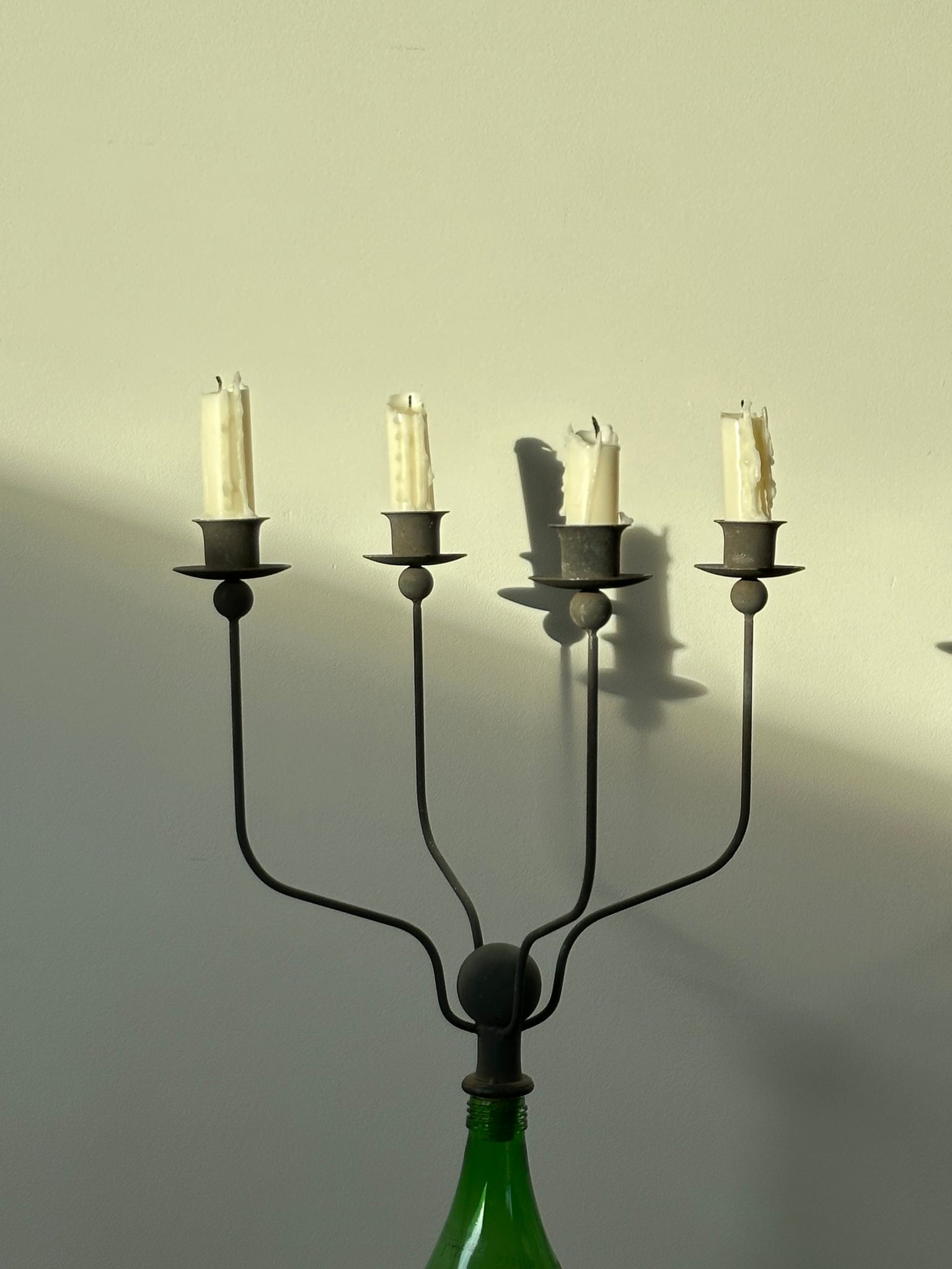 Wine cork candelabra