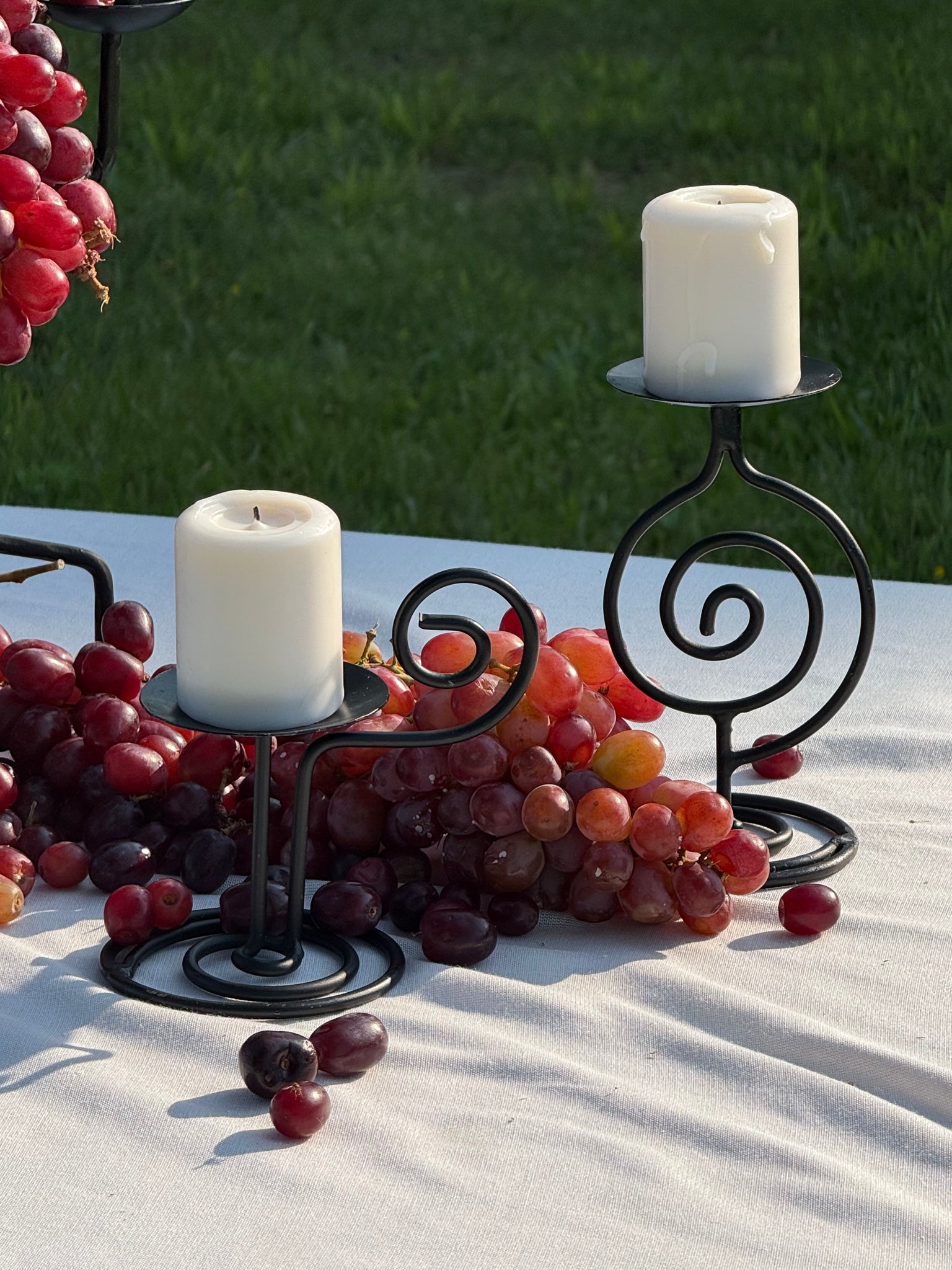 Swirl candle set