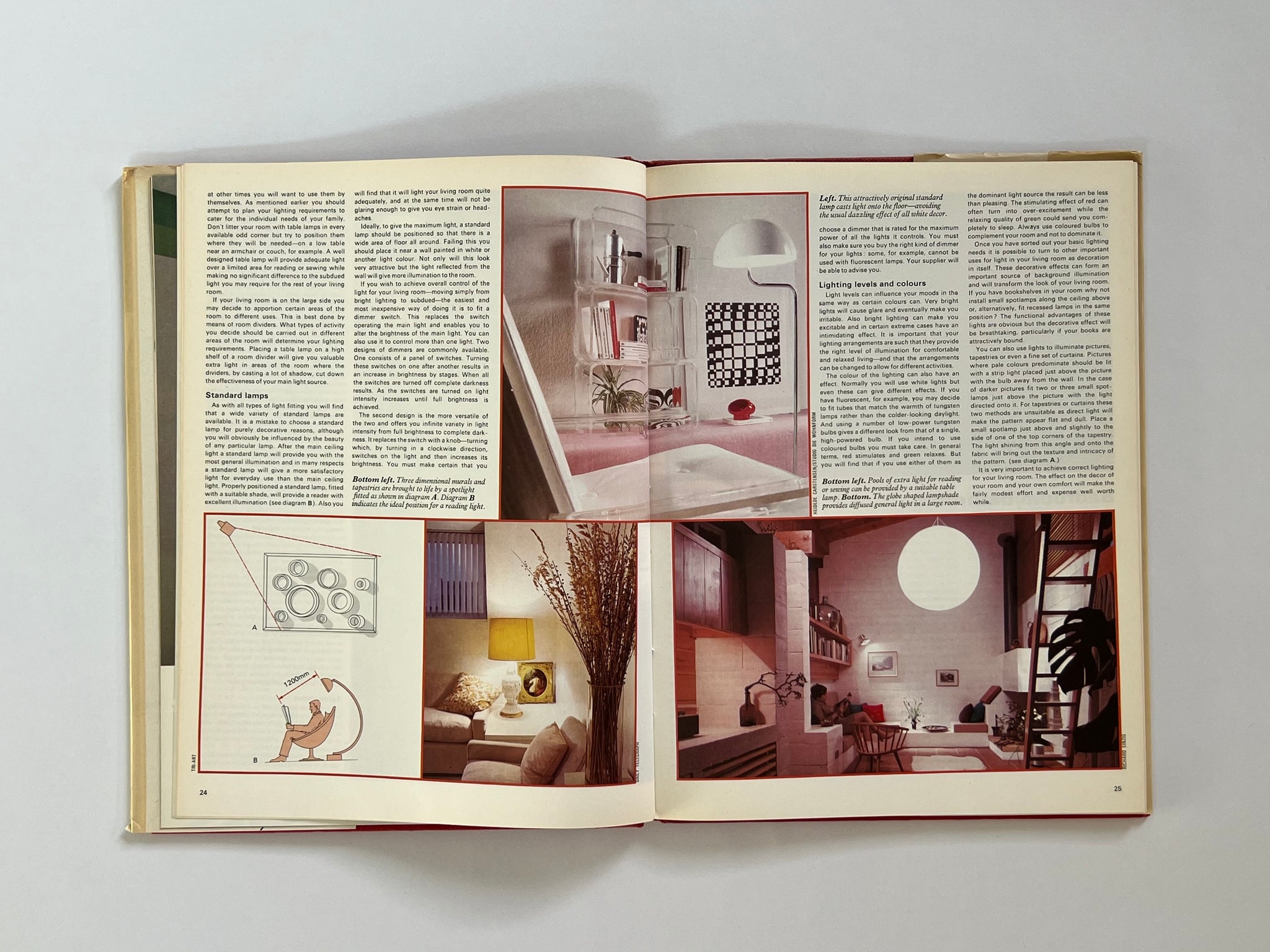 Home decorating using light