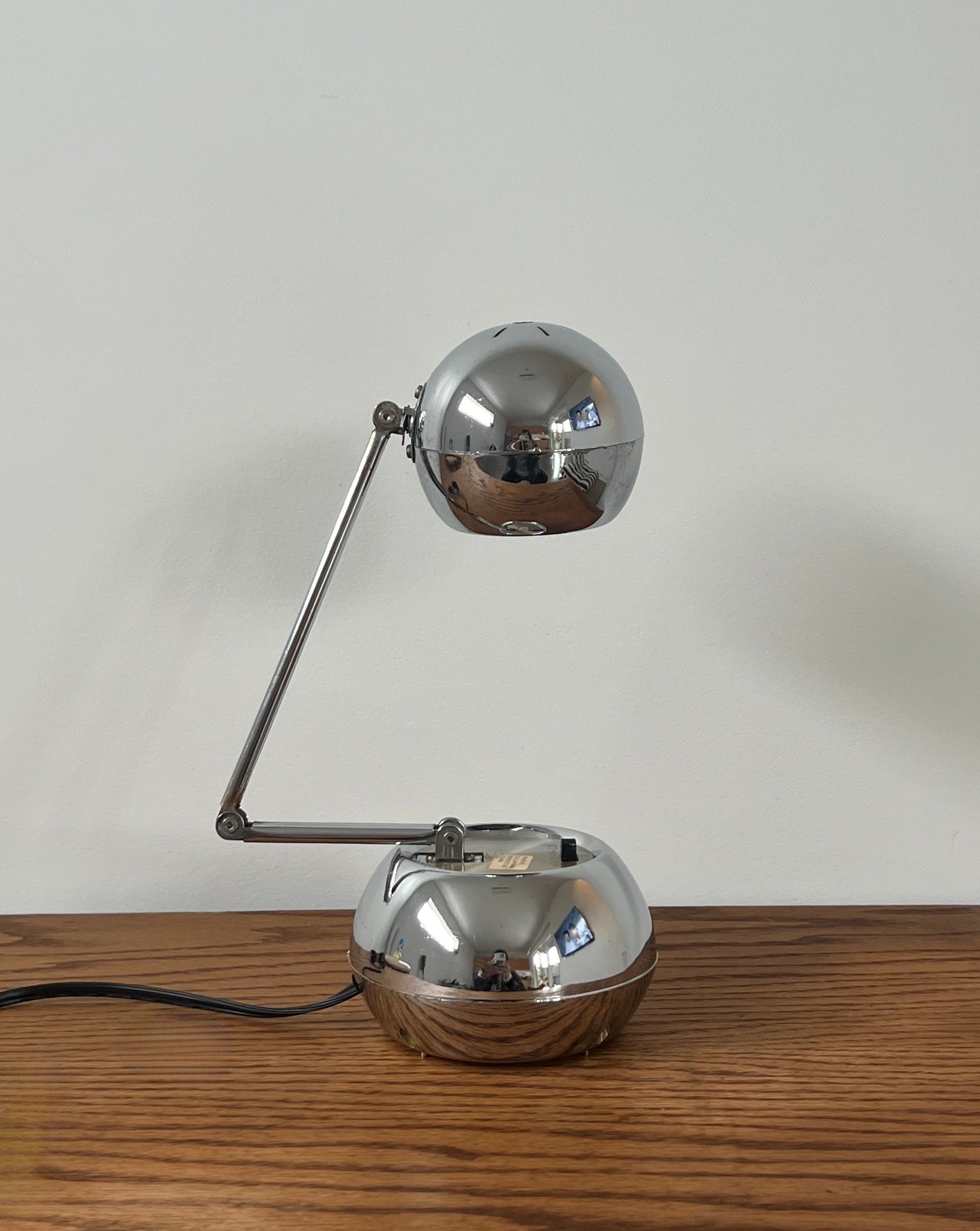 Chrome folding lamp