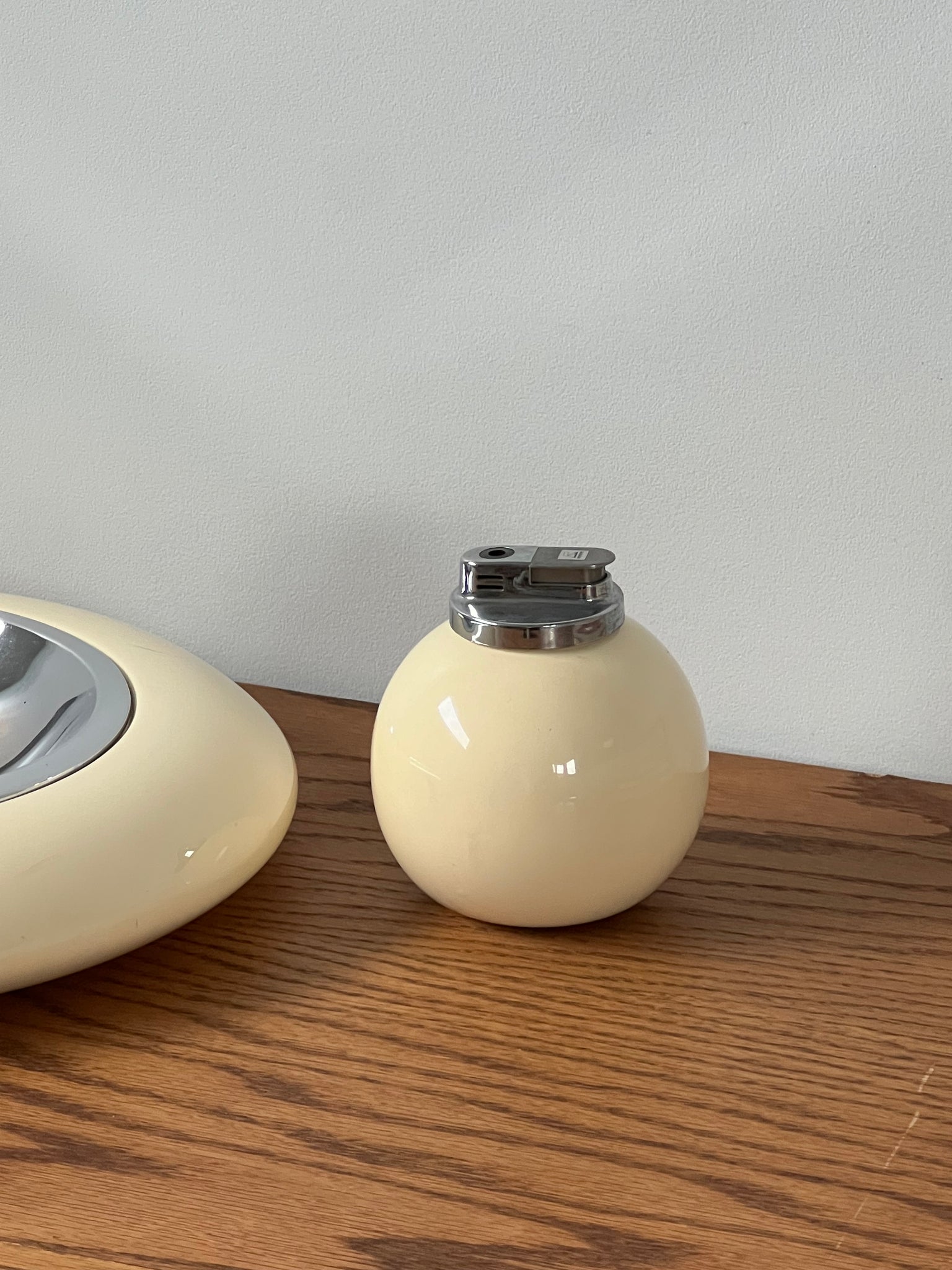 Midcentury ashtray & lighter set