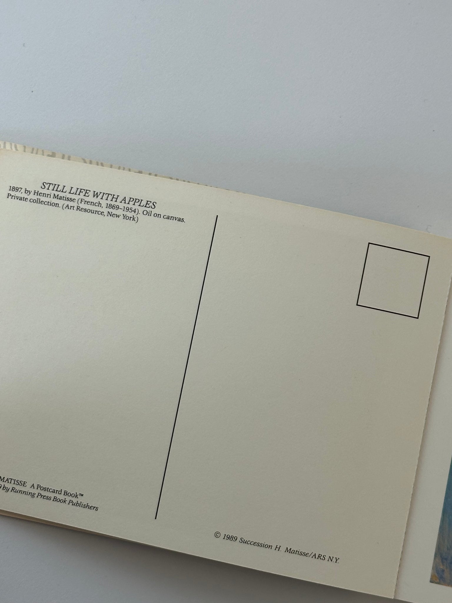 Matisse Postcard book