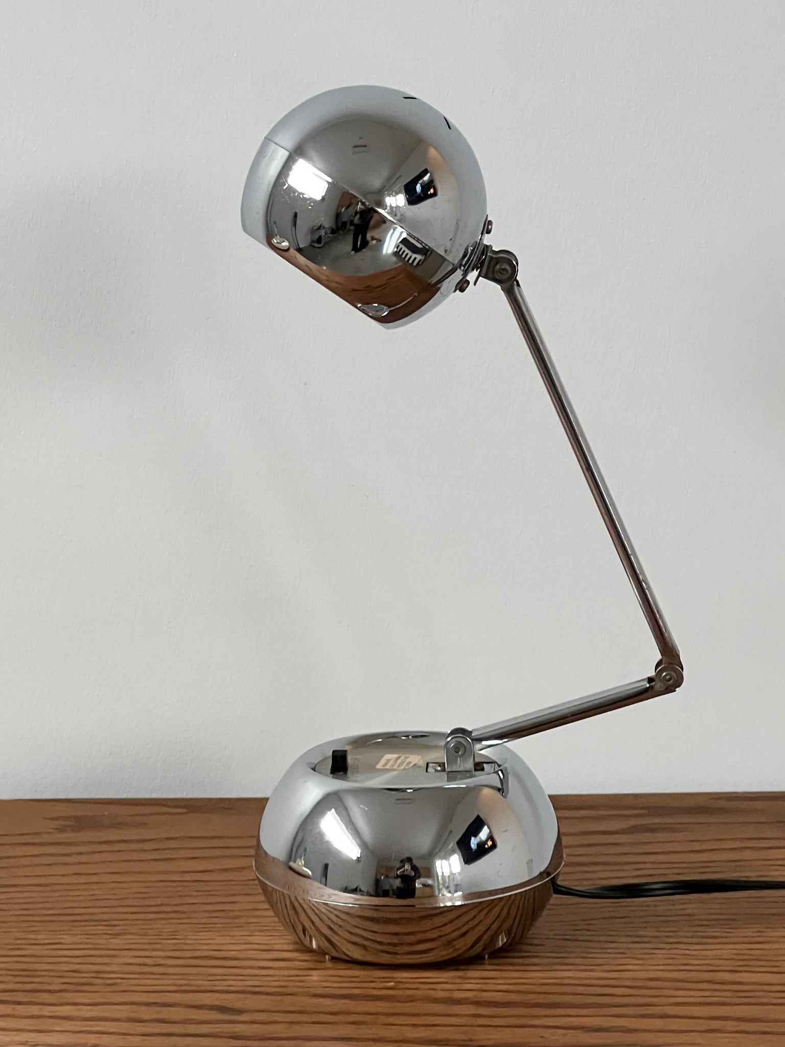 Chrome folding lamp