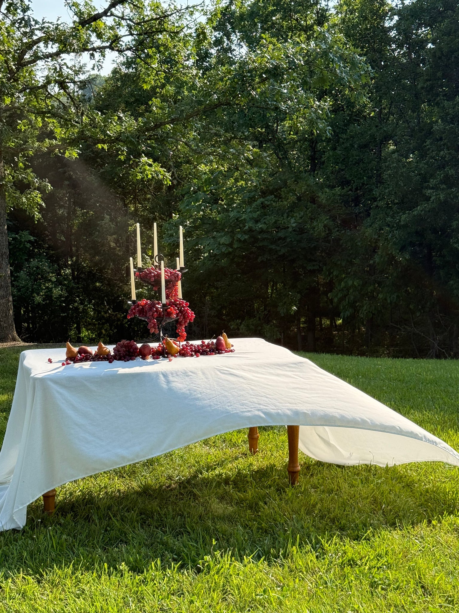 2 tier candelabra bowl