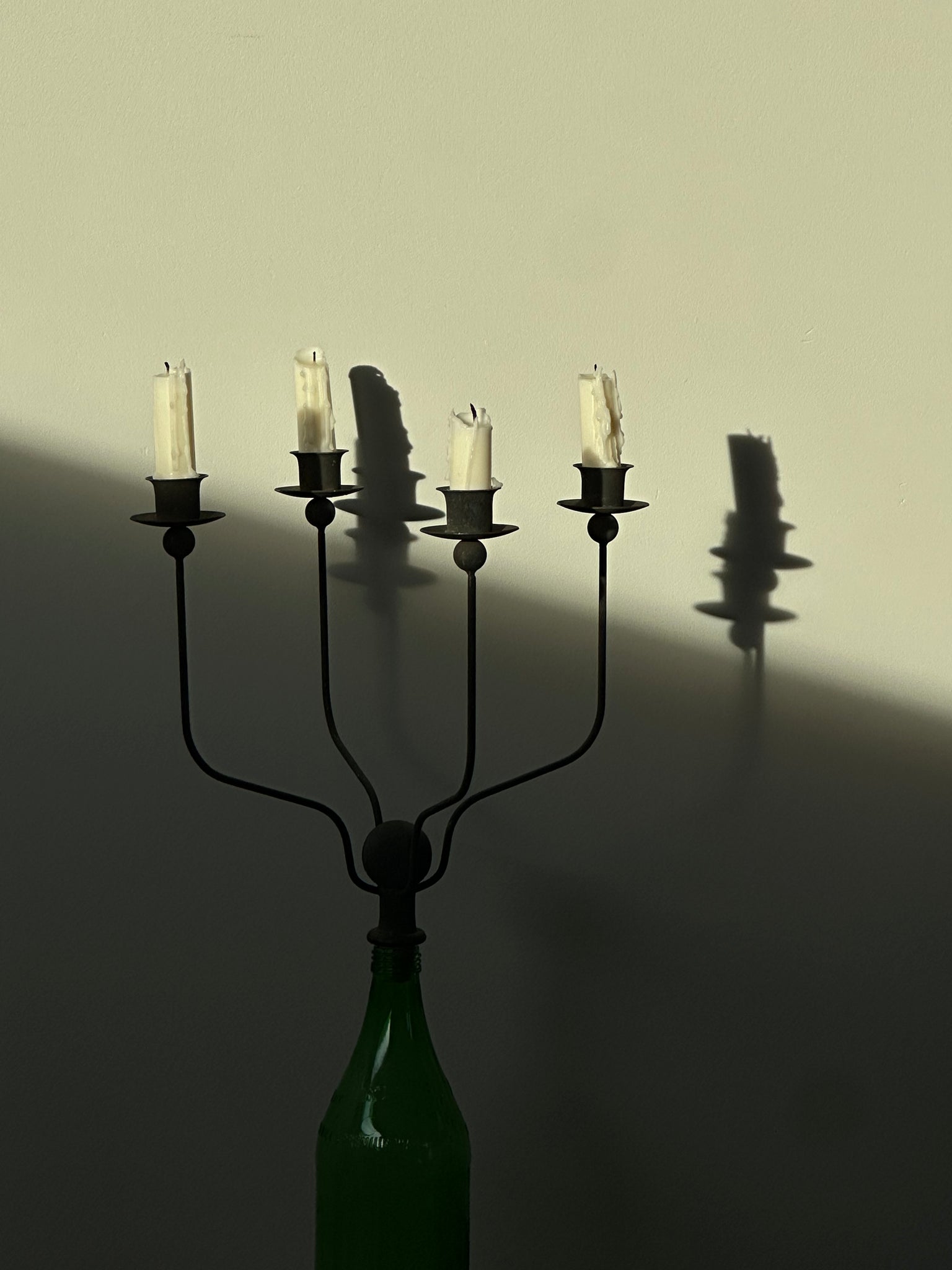 Wine cork candelabra