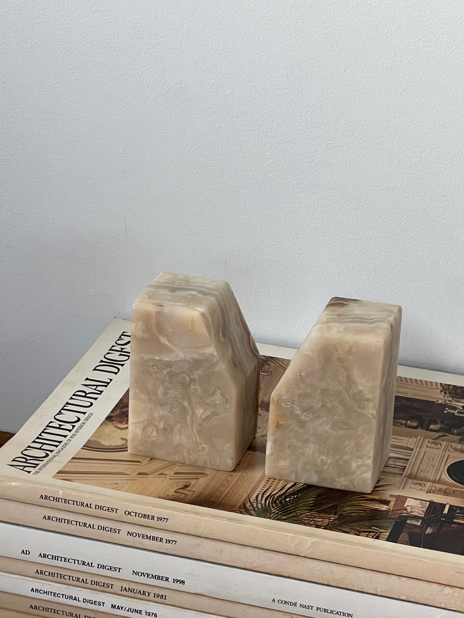 Mini Marble Bookends