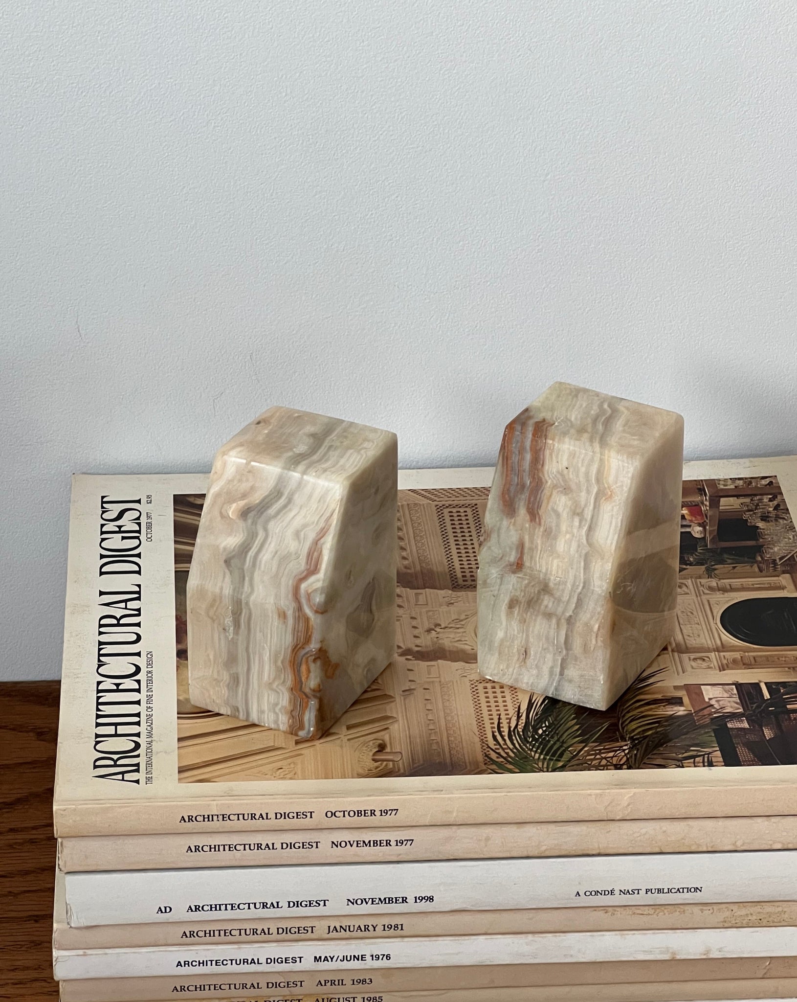 Mini Marble Bookends
