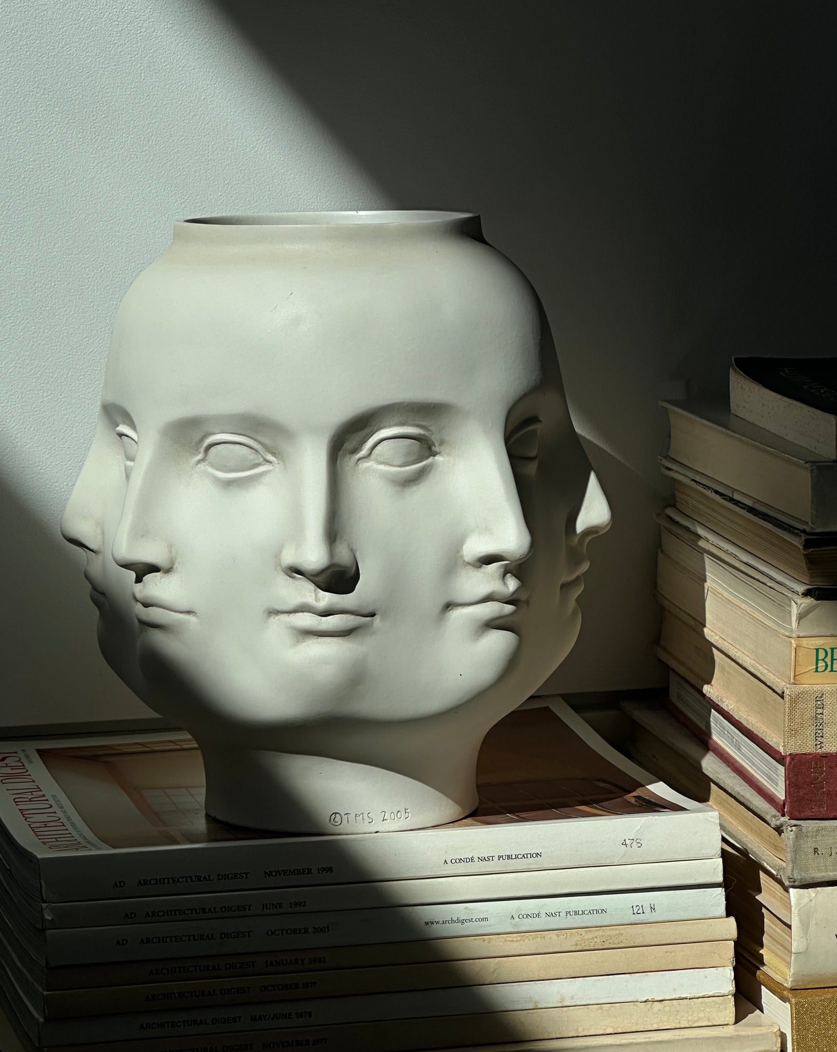 Perpetual face vase by TMS