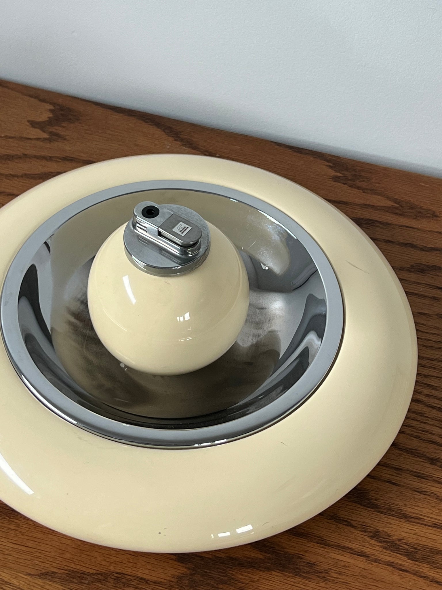 Midcentury ashtray & lighter set