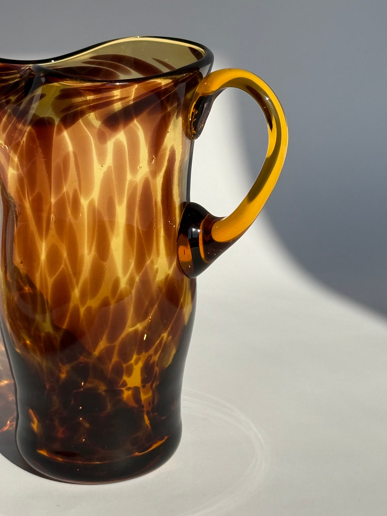 Mid century tortoiseshell Pitcher