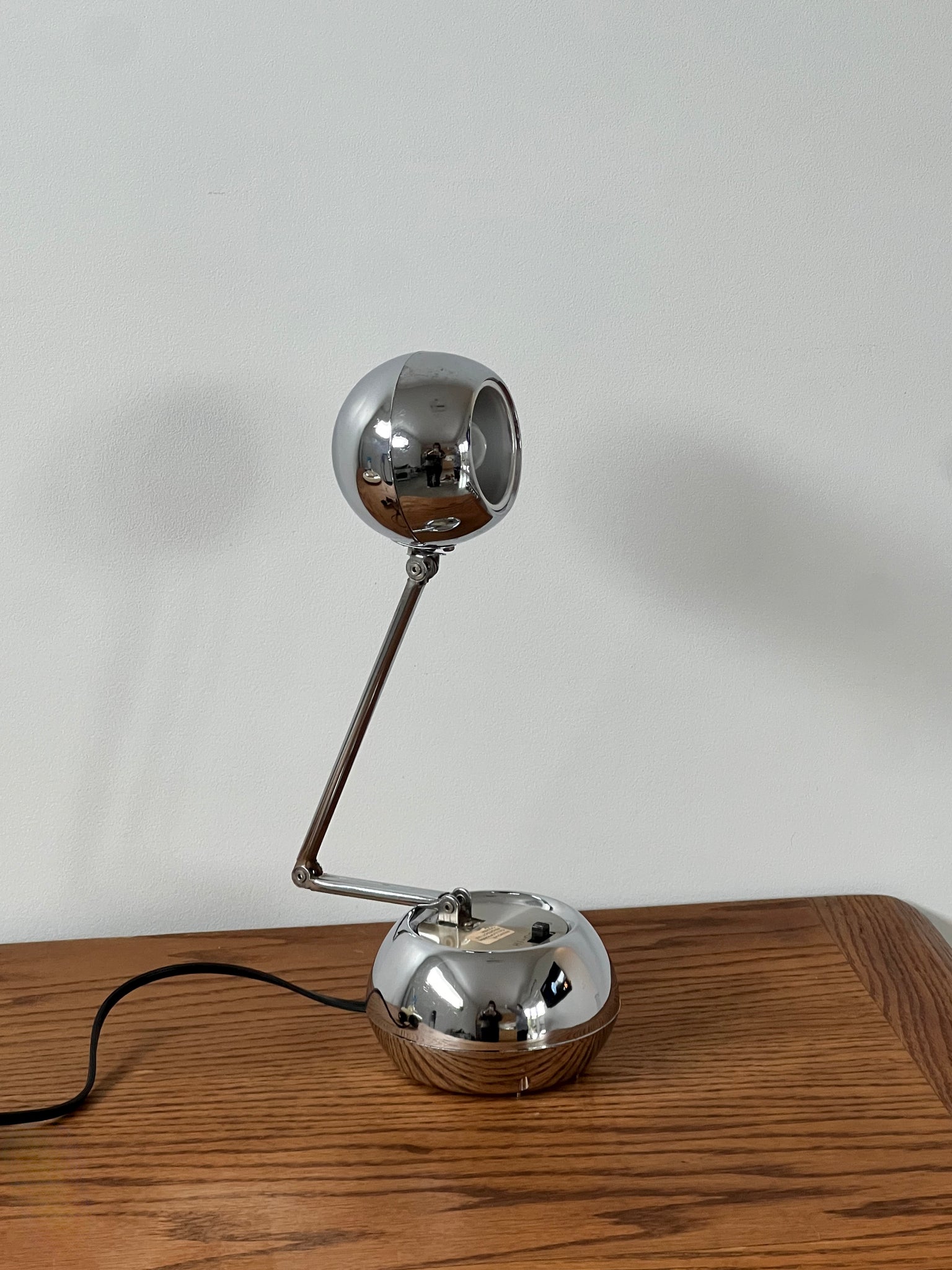 Chrome folding lamp