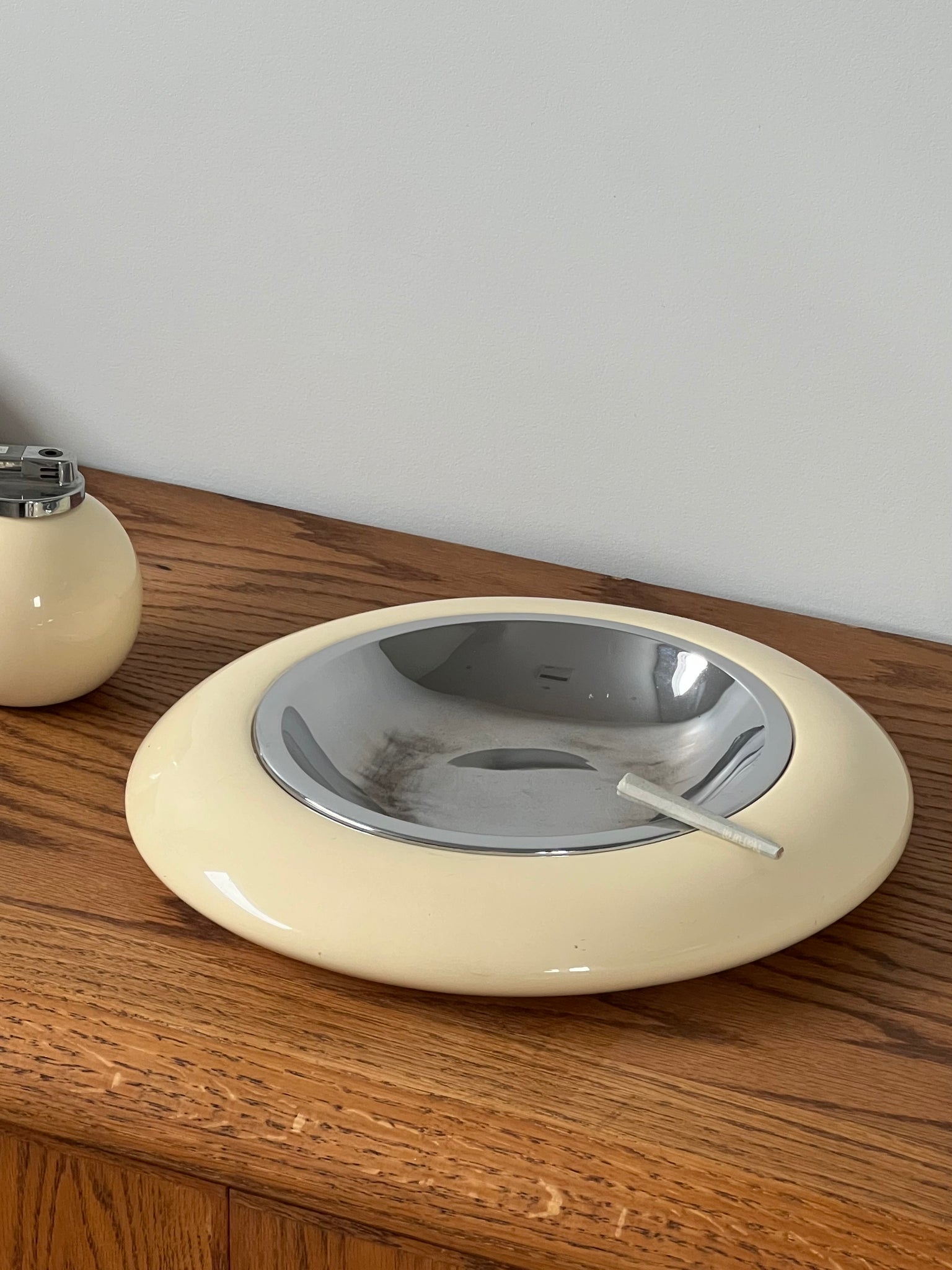 Midcentury ashtray & lighter set