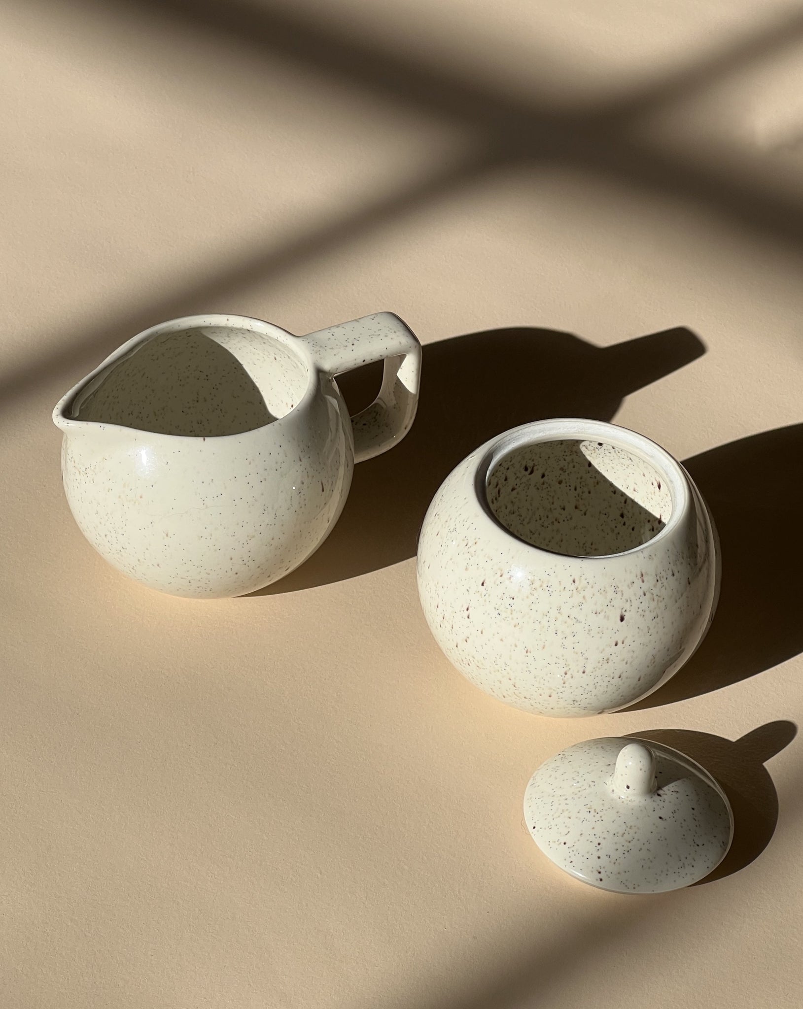 Sasaki Cream & Sugar set by Vignelli, 1986