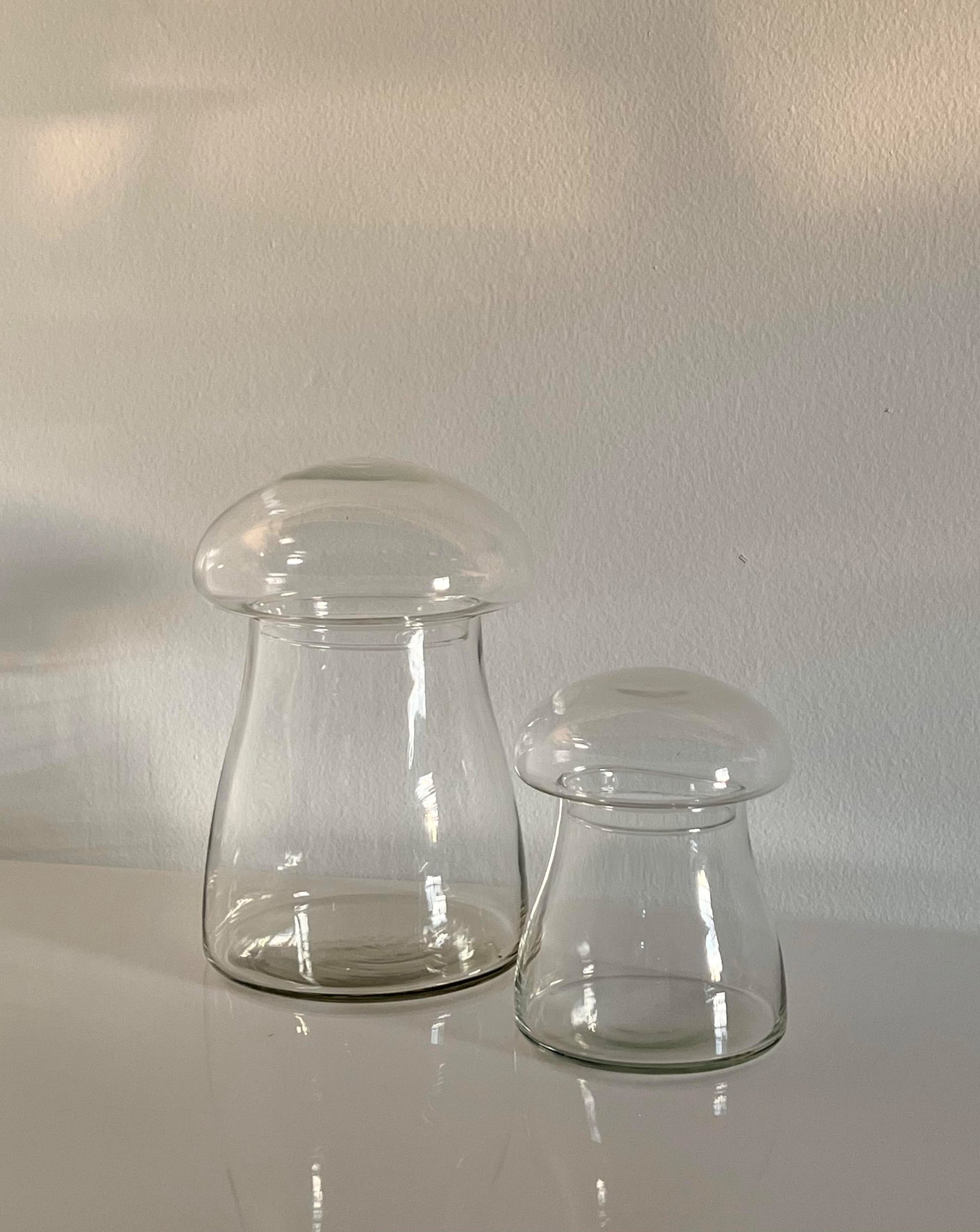 Set of 2 Libbey Mushroom Jars