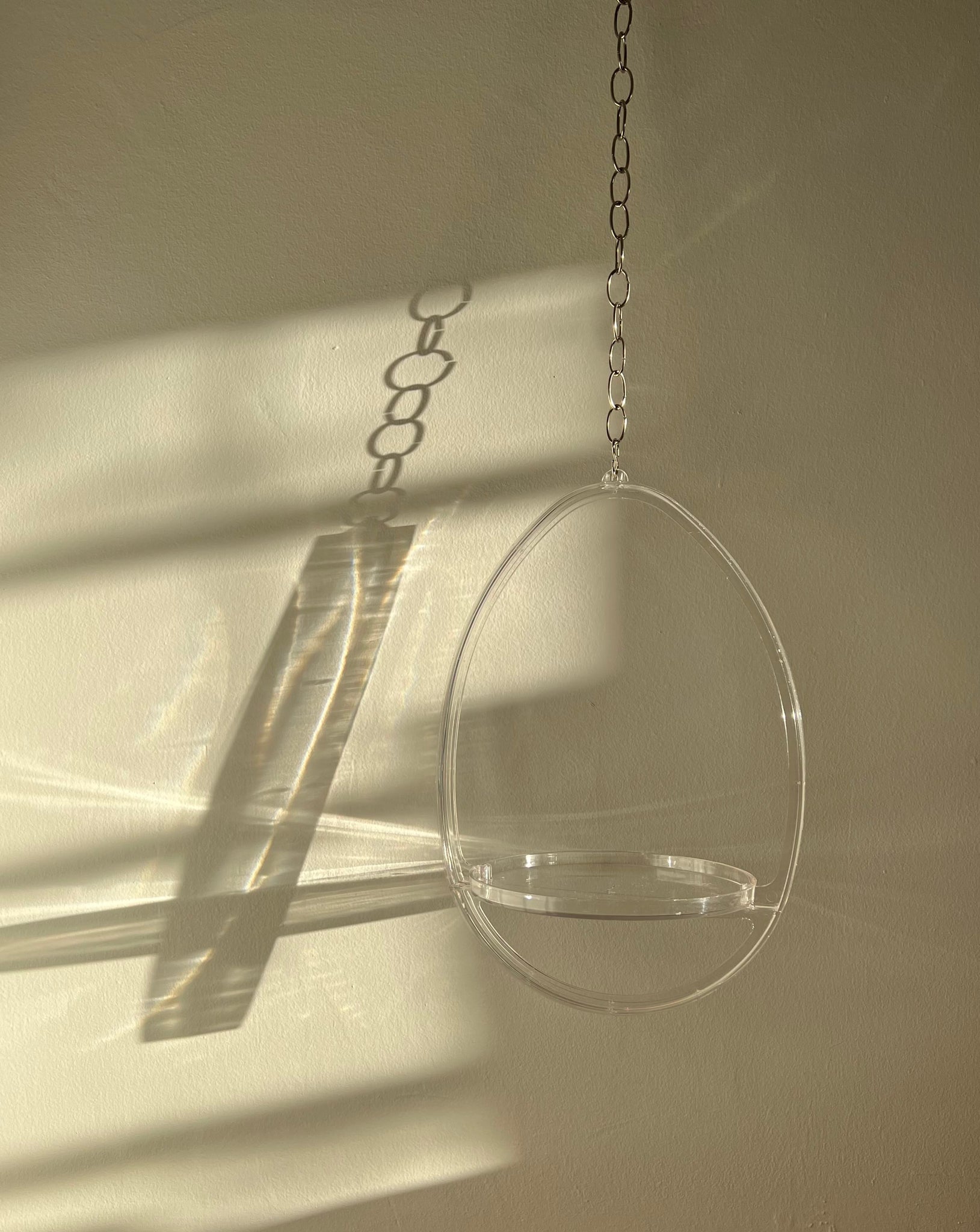 Futura Lucite Hanging Planter
