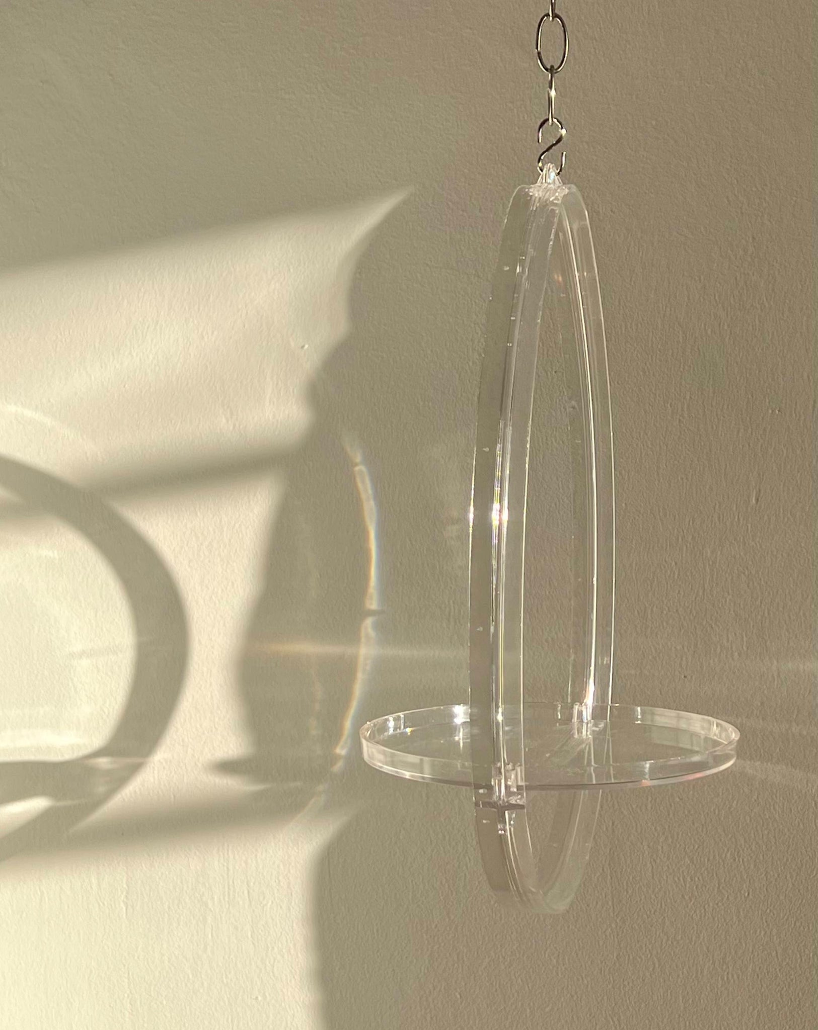Futura Lucite Hanging Planter