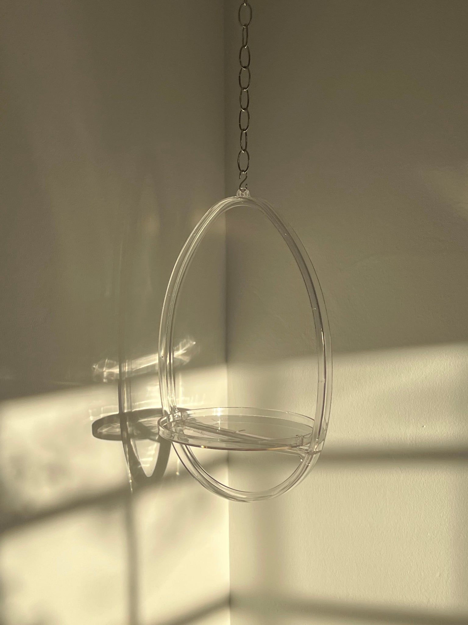 Futura Lucite Hanging Planter