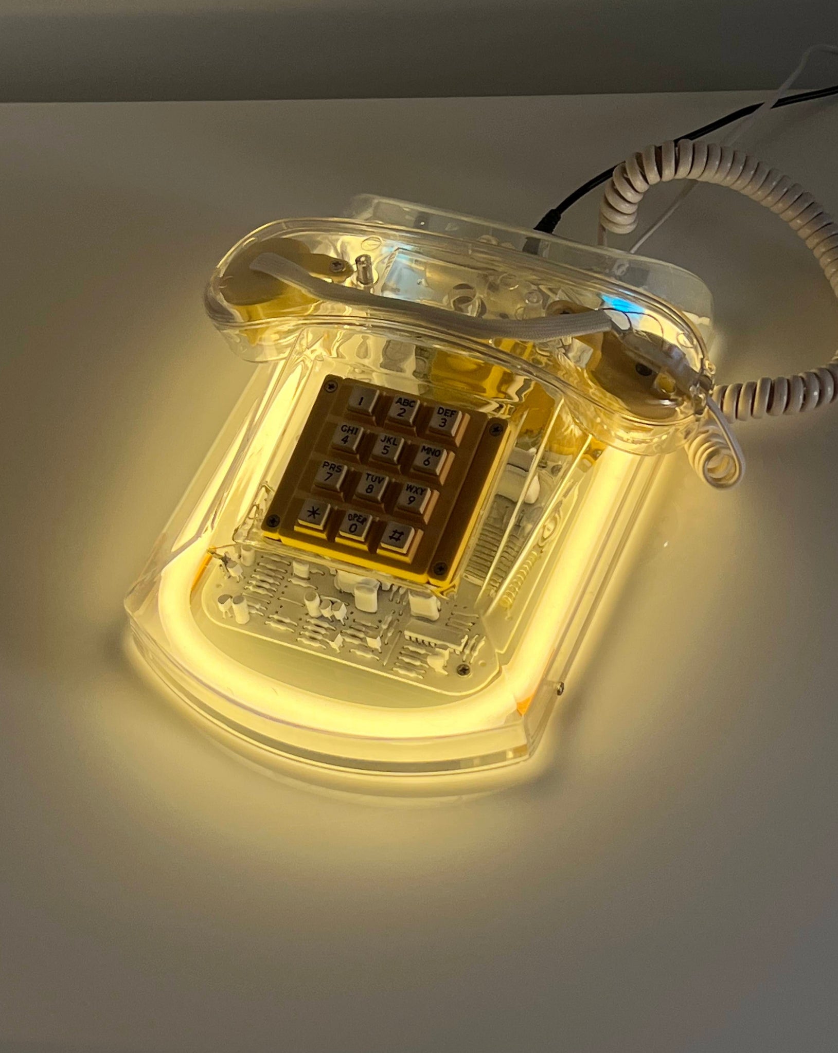 "Roxanne" Neon Telephone by Cicena
