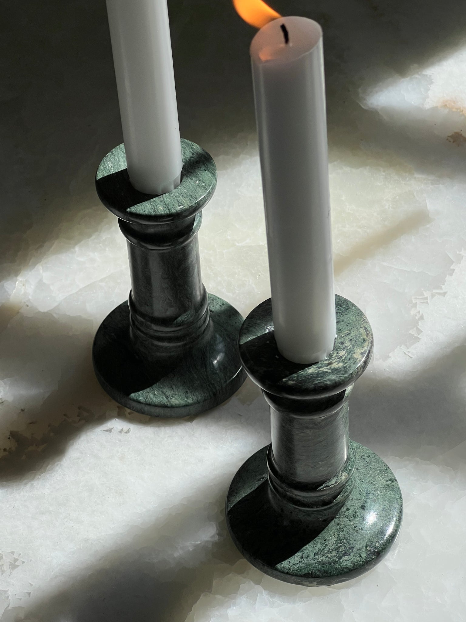 marble candle stick HOLDERS