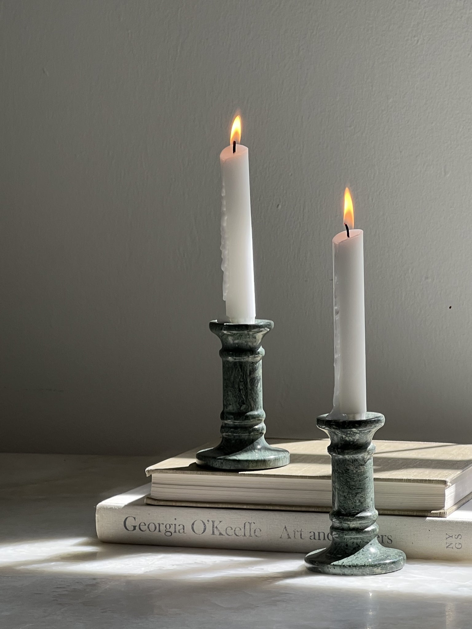 marble candle stick HOLDERS