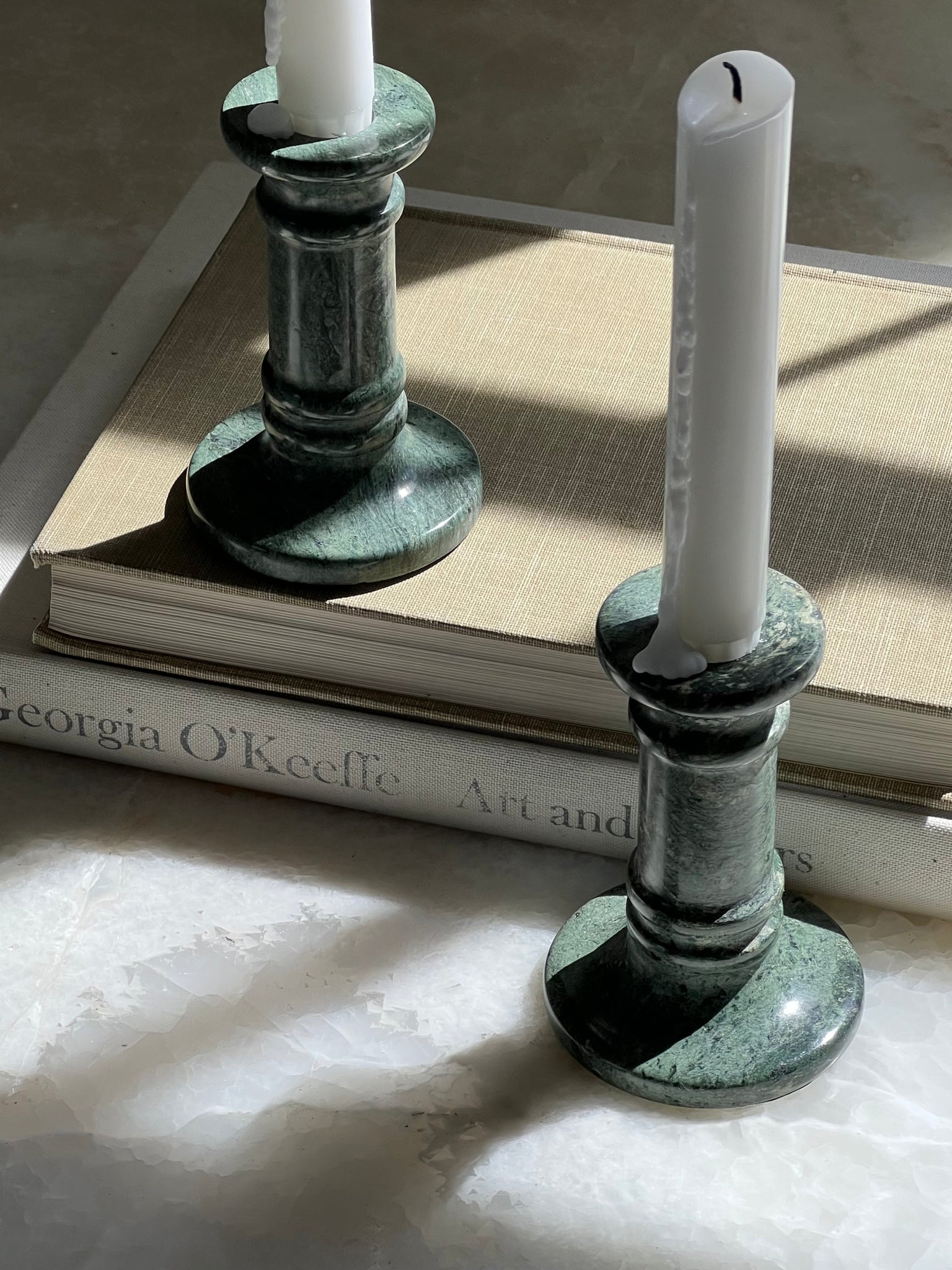 marble candle stick HOLDERS