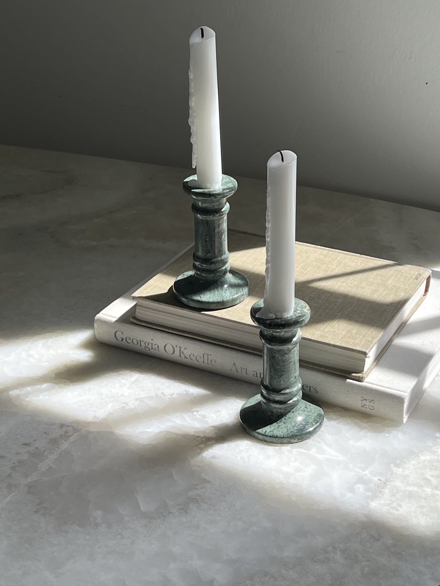 marble candle stick HOLDERS