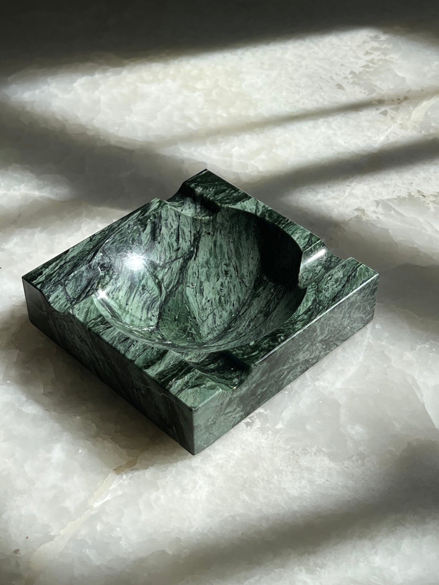 Green Marble Ashtray