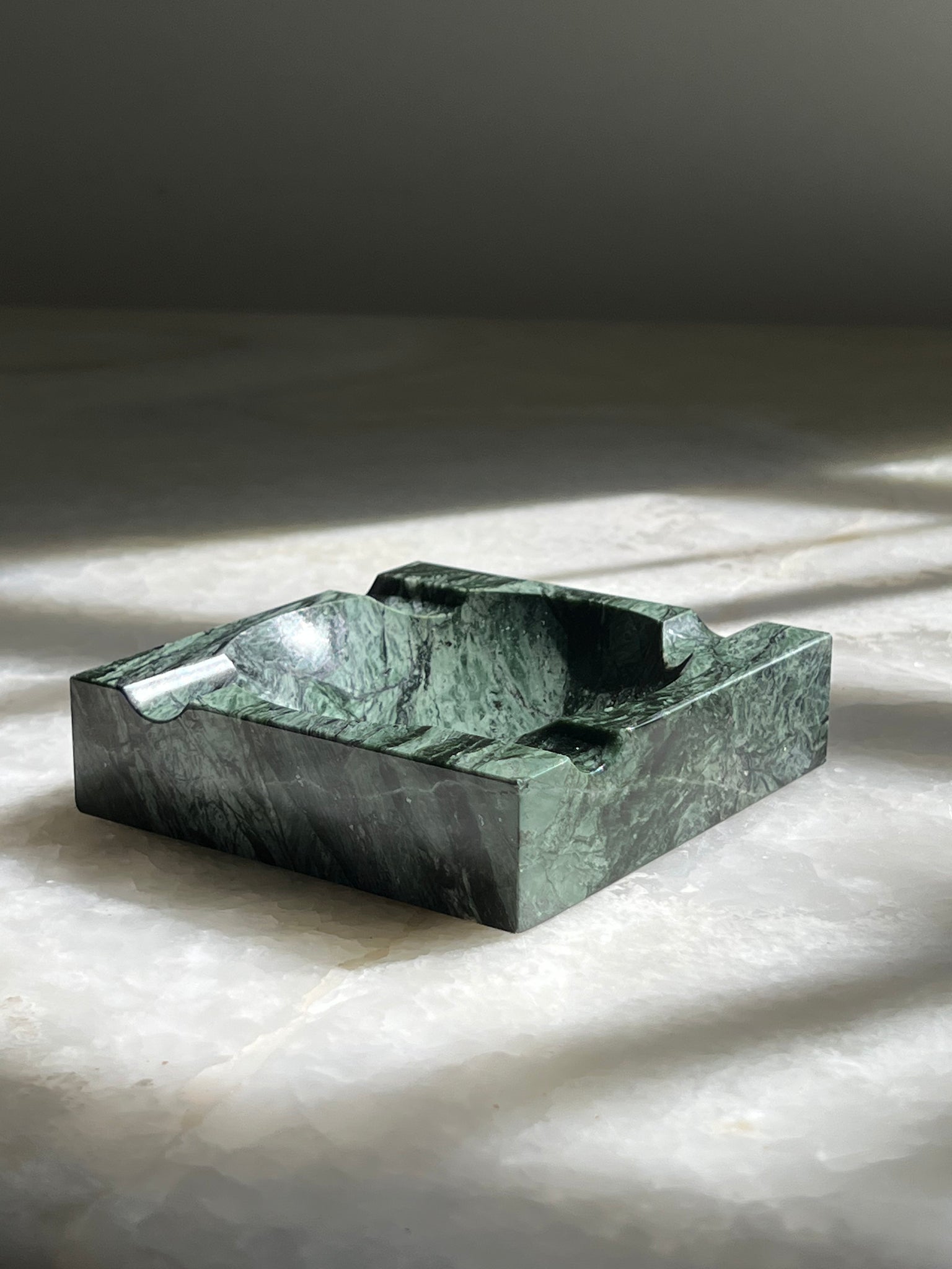 Green Marble Ashtray