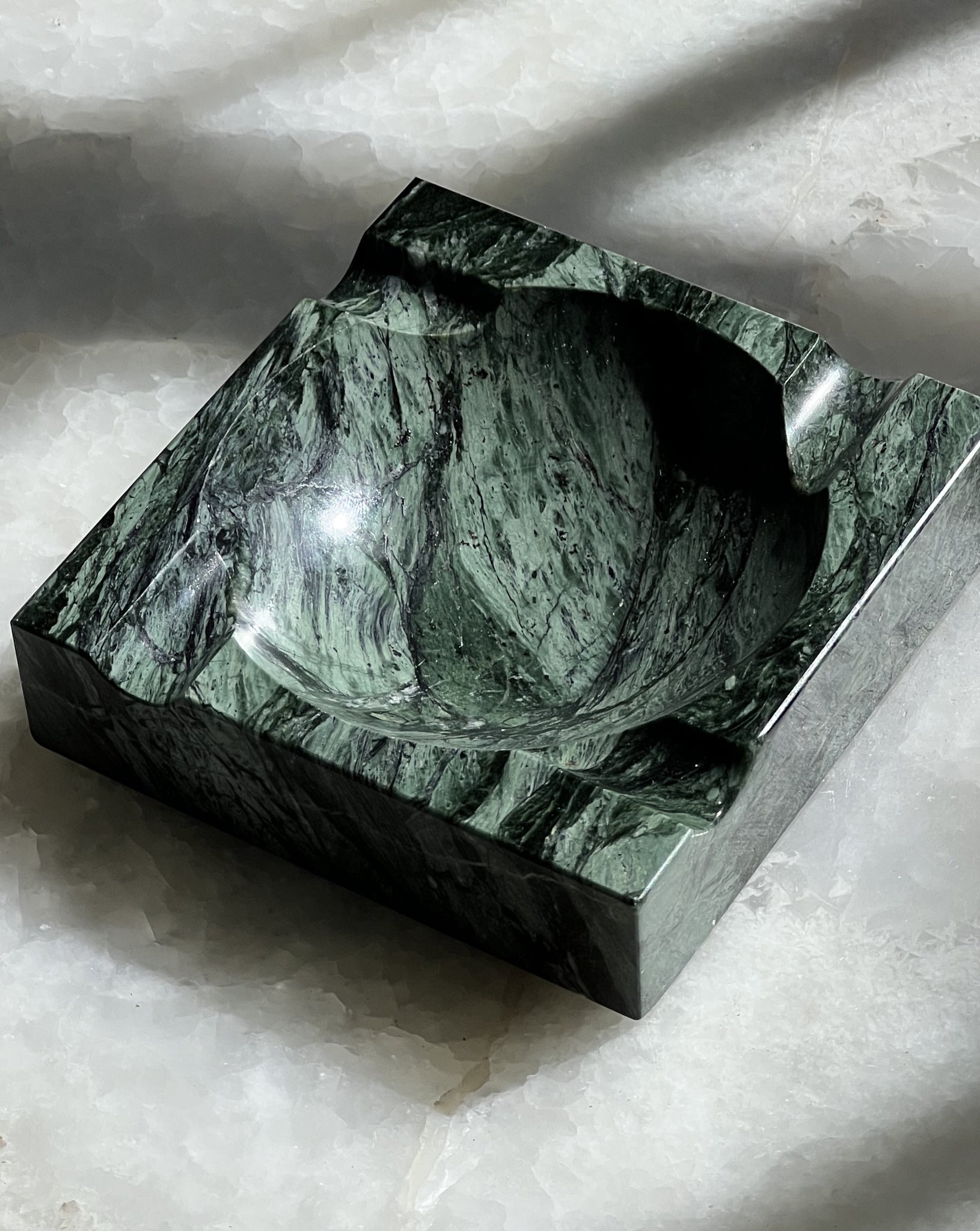 Green Marble Ashtray