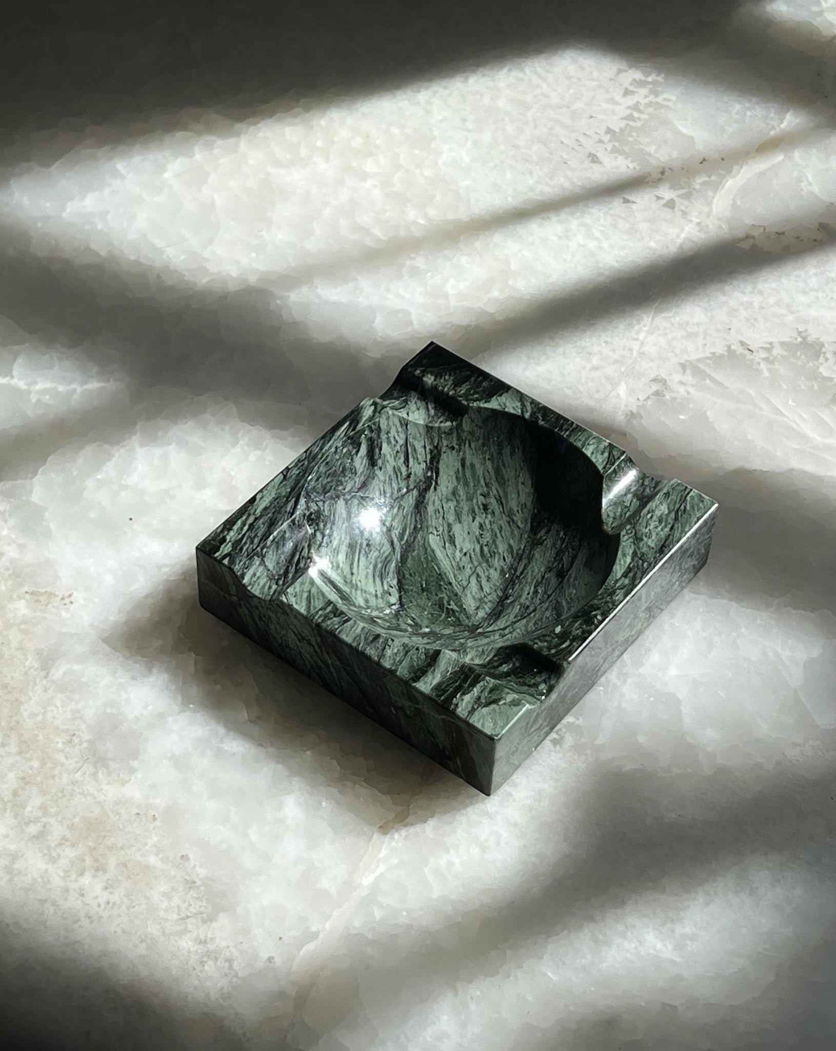 Green Marble Ashtray