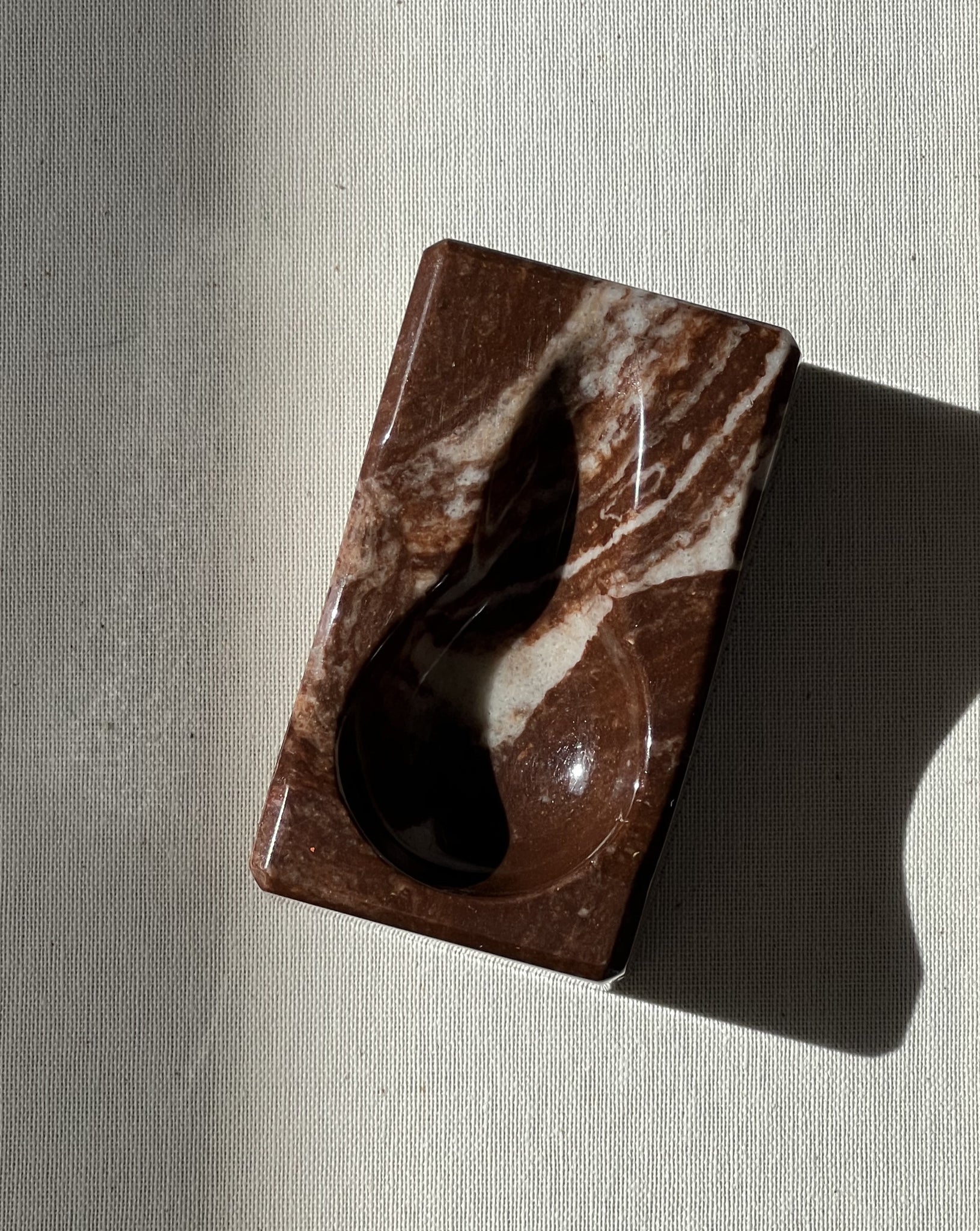 Mini marbled ashtray