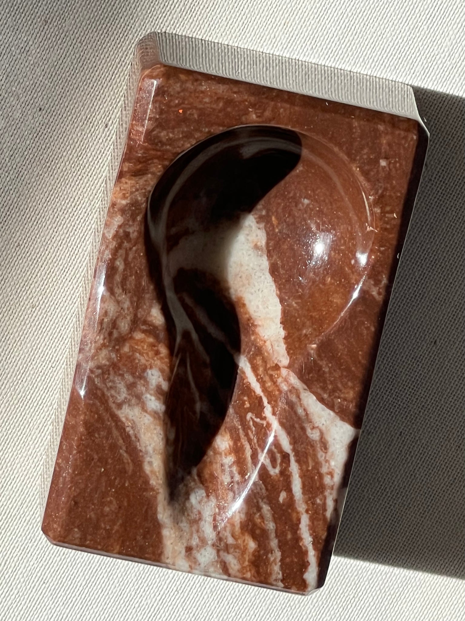 Mini marbled ashtray