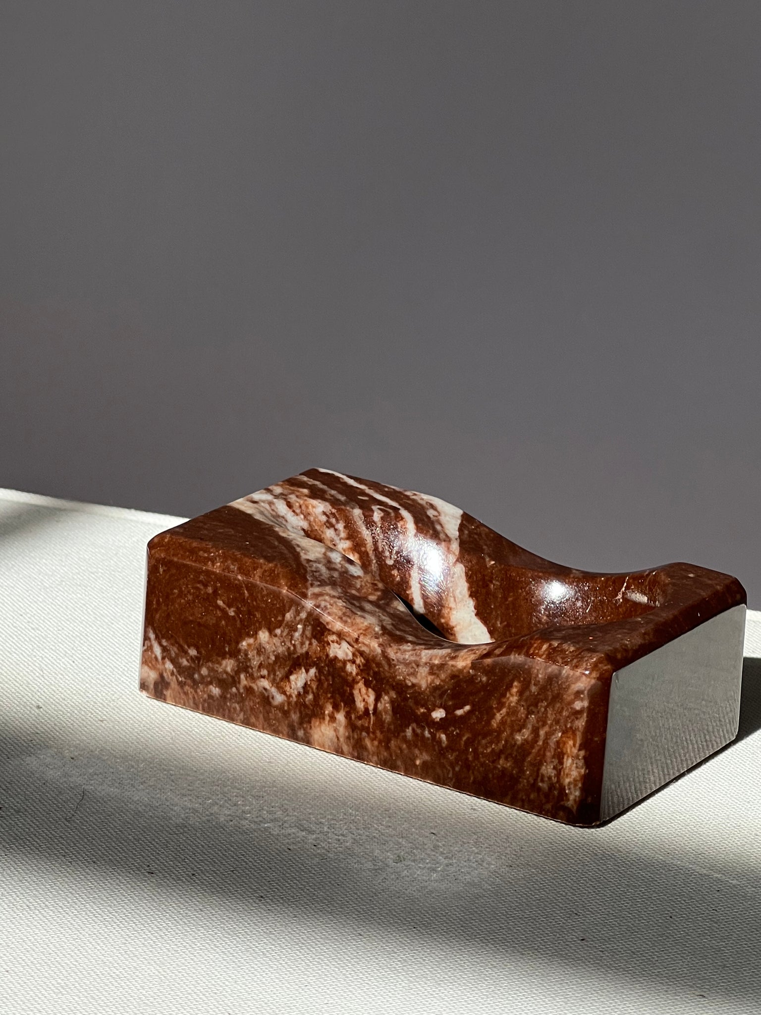 Mini marbled ashtray