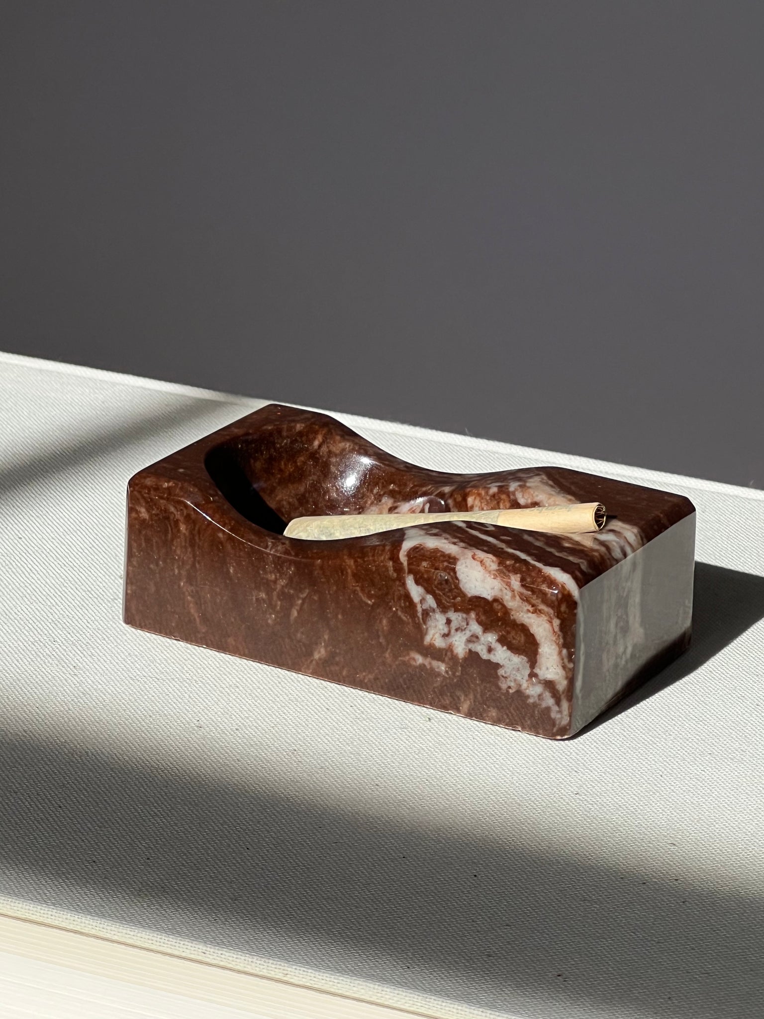 Mini marbled ashtray