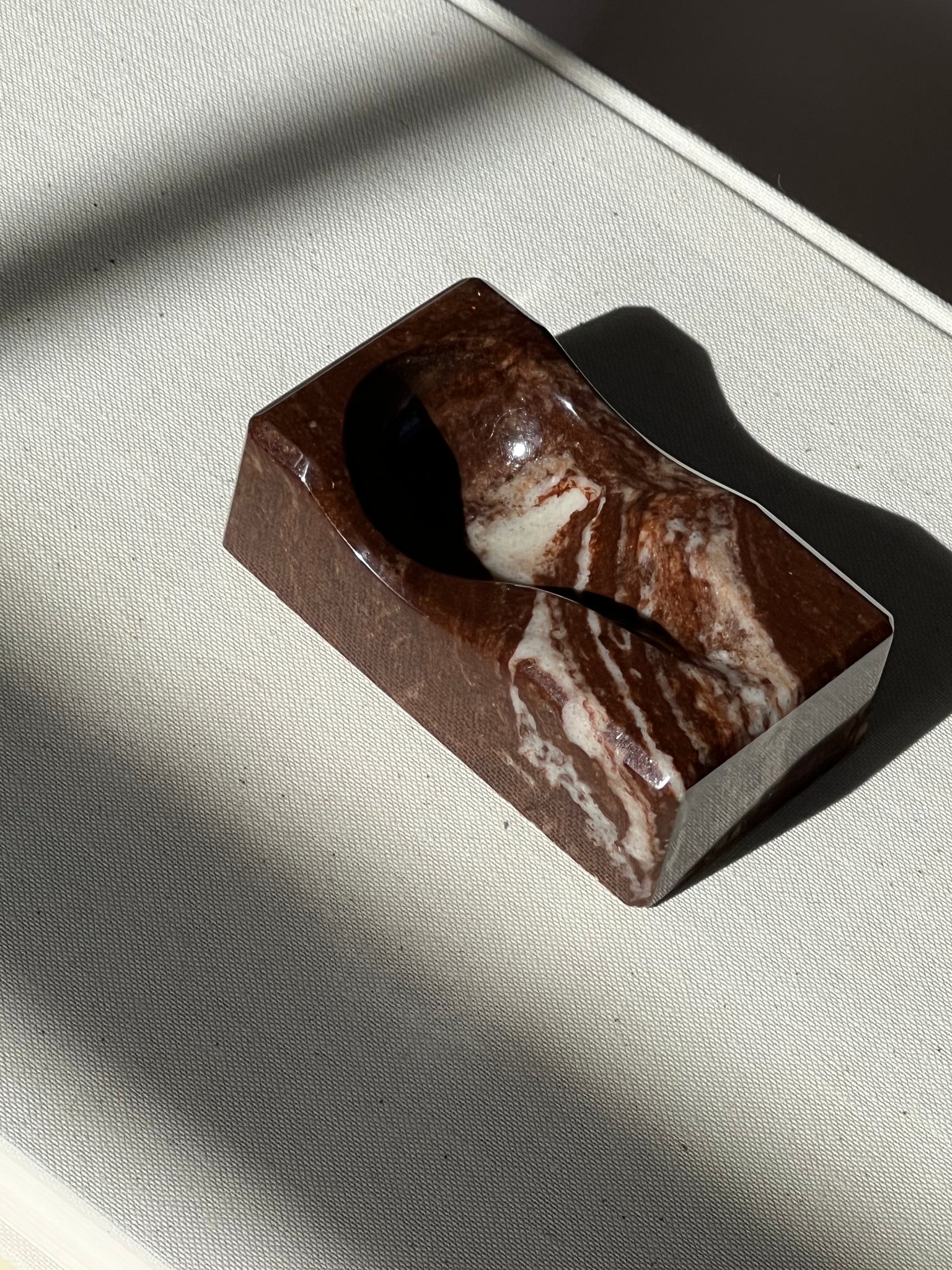 Mini marbled ashtray