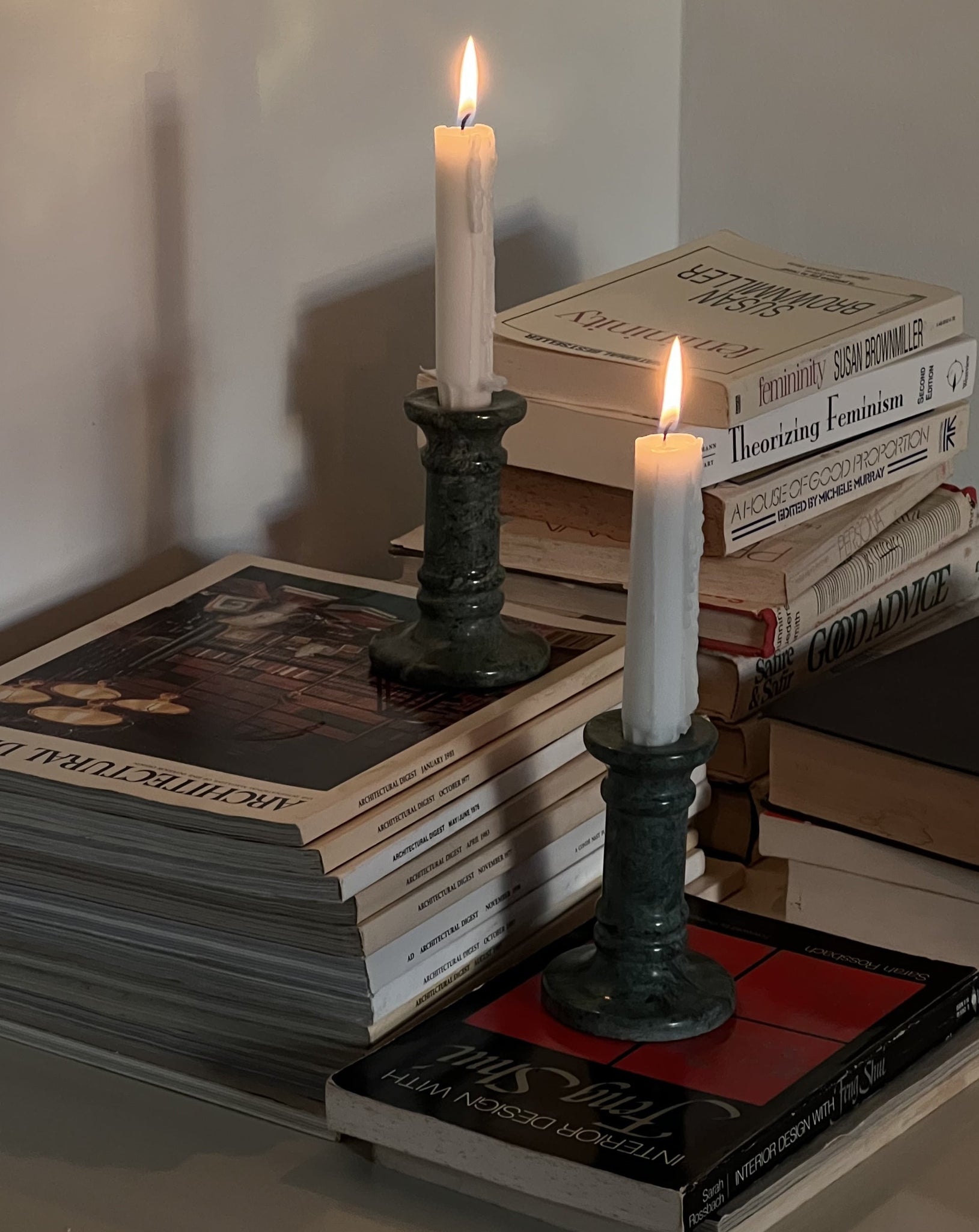 marble candle stick HOLDERS