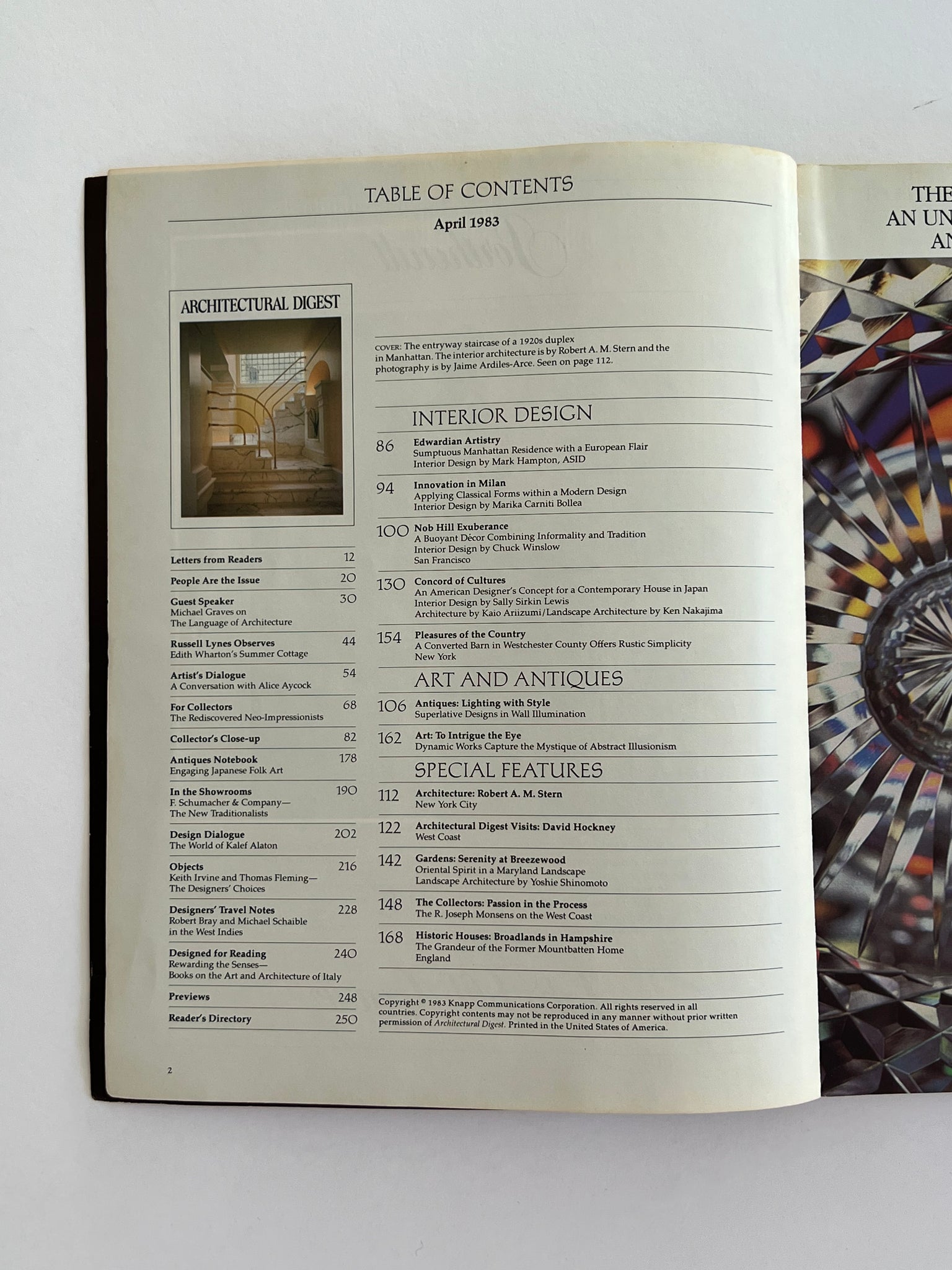 Architectural Digest April 1983