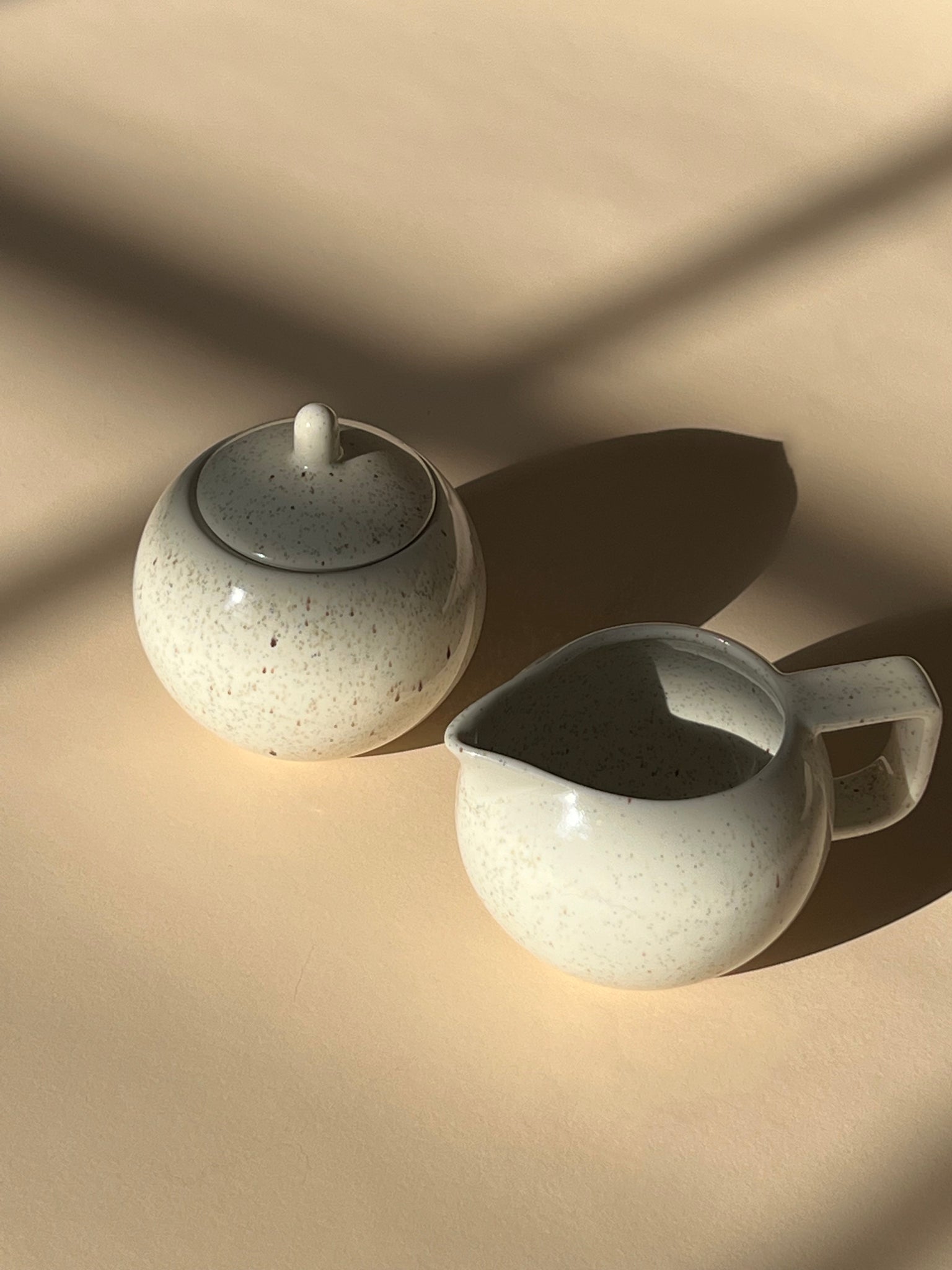 Sasaki Cream & Sugar set by Vignelli, 1986